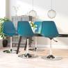 Swivel Dining Chairs 4 pcs Turquoise PP Colour turquoise Quantity in Package 4 