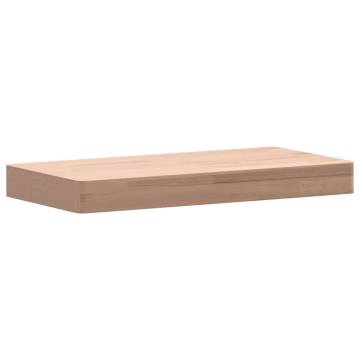 Solid Wood Beech Wall Shelf 40x20x4 cm - Stylish Storage Solution