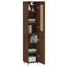 Highboard Brown Oak 34.5x34x180 cm - Stylish Storage Solution