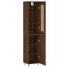 Highboard Brown Oak 34.5x34x180 cm - Stylish Storage Solution