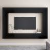 8 Piece TV Cabinet Set Black Engineered Wood Colour black Quantity in Package 1 Width 100 cm 