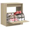 Shoe Cabinet Sonoma Oak 60x42x69 cm Engineered Wood Colour sonoma oak Size 60 x 42 x 69 cm Quantity in Package 1 Number of 