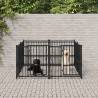 Outdoor Dog Kennel Steel 3.75 m² Size 194 x 193.5 x 100 cm Quantity in Package 1 