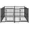 Durable Outdoor Dog Kennel Steel 3.75 m² - Secure & Comfortable