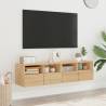 TV Wall Cabinets 2 pcs Sonoma Oak 60x30x30 cm Engineered Wood Colour sonoma oak Quantity in Package 2 Width 60 cm 