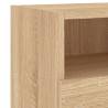 Sonoma Oak TV Wall Cabinets - 2 pcs - Modern & Space-Saving