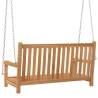 Swing Bench Solid Teak Wood 114x60x64 cm - Durable & Stylish