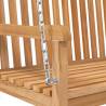 Swing Bench Solid Teak Wood 114x60x64 cm - Durable & Stylish