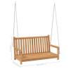 Swing Bench Solid Teak Wood 114x60x64 cm - Durable & Stylish