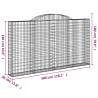 Arched Gabion Baskets 7 pcs - Durable Garden Barriers