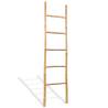 Towel Ladder with 5 Rungs Bamboo 150 cm Size 150 cm 