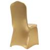 6 pcs Stretch Gold Chair Covers - Elegant Event Decor