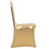 6 pcs Stretch Gold Chair Covers - Elegant Event Decor