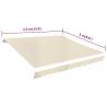 Awning Top Sunshade Canvas Cream 450x300 cm - UV Resistant