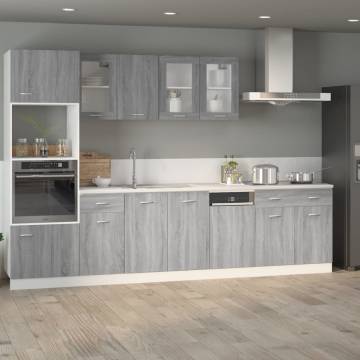 Drawer Bottom Cabinet Grey Sonoma - Ample Storage & Durability