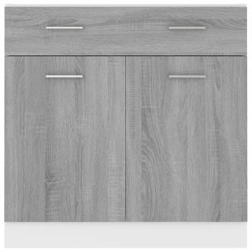 Drawer Bottom Cabinet Grey Sonoma - Ample Storage & Durability