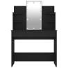 Black LED Dressing Table - Stylish & Functional 96x40x142 cm