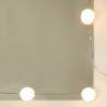 Black LED Dressing Table - Stylish & Functional 96x40x142 cm