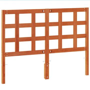 Stylish Wax Brown Headboard - Solid Pine Wood (135 cm)