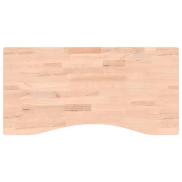 Solid Wood Beech Desk Top 80x(36-40)x4 cm - HipoMarket