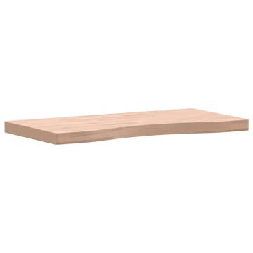 Solid Wood Beech Desk Top 80x(36-40)x4 cm - HipoMarket