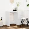 Desk White 90x45x76 cm Engineered Wood Colour white 