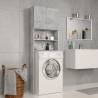 Washing Machine Cabinet Concrete Grey 64x25.5x190 cm Engineered Wood Colour concrete grey Number of 1 