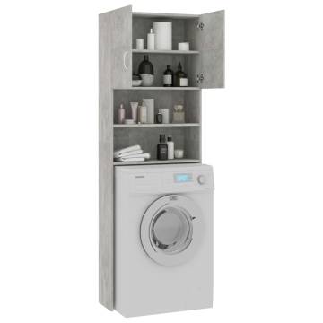 Washing Machine Cabinet Concrete Grey - 64x25.5x190 cm