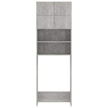 Washing Machine Cabinet Concrete Grey - 64x25.5x190 cm