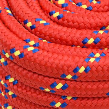 Boat Rope Red 20mm 100m Polypropylene - Durable & Versatile