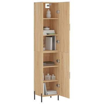 Stylish Highboard Sonoma Oak | Durable Engineered Wood Storage