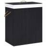 Bamboo Laundry Basket Black 83 L Colour black Size 43.5 x 33.5 x 65.5 cm Quantity in Package 1 