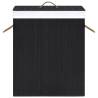 Bamboo Laundry Basket Black 83L | Stylish & Functional Design