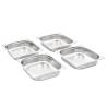 Stainless Steel Gastronorm Containers 4 pcs GN 1/2 - 65mm