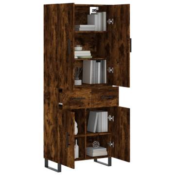 Highboard Smoked Oak - Elegant Storage Solution | HipoMarket