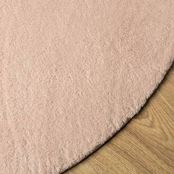 HUARTE Blush Short Pile Rug Ø 200 cm - Soft & Washable