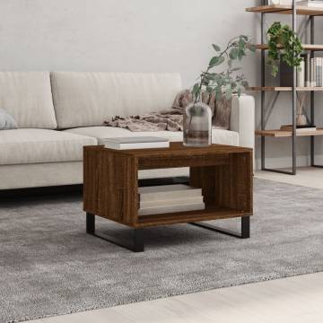 Elegant Brown Oak Coffee Table - 60x50x40 cm | Hipomarket