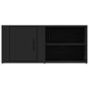 Stylish Black TV Cabinets - Set of 2 | 80x31.5x36 cm