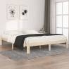 Bed Frame Solid Wood Pine 160x200 cm Colour natural Size 160 x 200 cm 