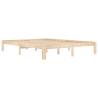 Solid Wood Pine Bed Frame 160x200 cm - Modern Bedroom Style