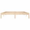 Solid Wood Pine Bed Frame 160x200 cm - Modern Bedroom Style