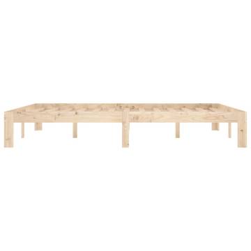 Solid Wood Pine Bed Frame 160x200 cm - Modern Bedroom Style