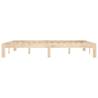 Solid Wood Pine Bed Frame 160x200 cm - Modern Bedroom Style