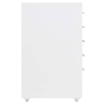 Mobile File Cabinet White 28x41x69 cm - Durable Storage