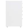 Mobile File Cabinet White 28x41x69 cm - Durable Storage