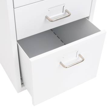 Mobile File Cabinet White 28x41x69 cm - Durable Storage