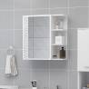 Bathroom Mirror Cabinet White 62.5x20.5x64 cm Engineered Wood Colour white Quantity in Package 1 