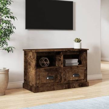 Stylish Smoked Oak TV Cabinet - 80x35x50 cm | Hipo Market