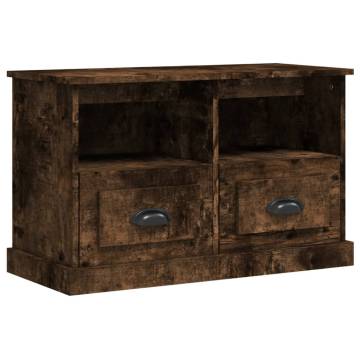 Stylish Smoked Oak TV Cabinet - 80x35x50 cm | Hipo Market