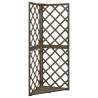 Corner Trellis Grey 50x50x145 cm Solid Fir Wood Colour grey Quantity in Package 1 